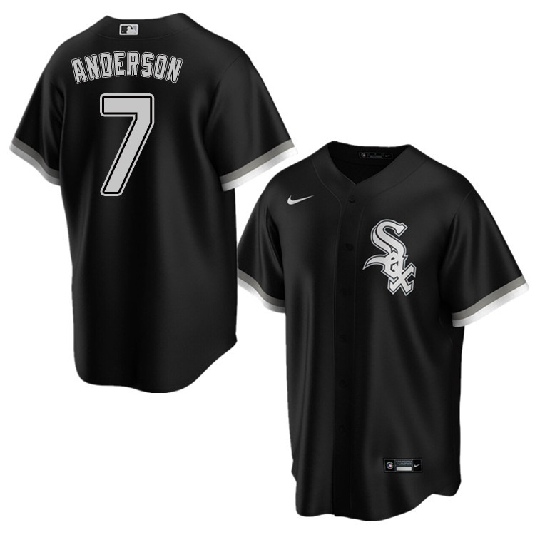 Nike Men #7 Tim Anderson Chicago White Sox Baseball Jerseys Sale-Black
